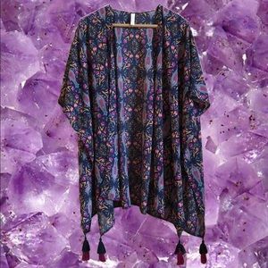 xhilaration kimono/swimsuit cover